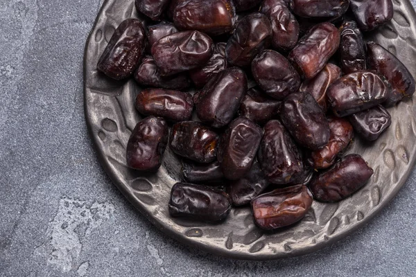 Svart Datum Friska Torkade Frukter — Stockfoto