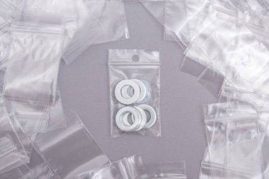 Çok net plastik ZIP kilit çanta