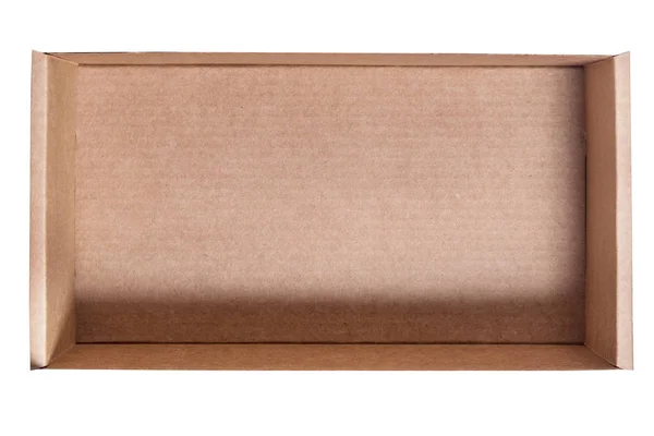 Caja Cartón Marrón Aislada — Foto de Stock