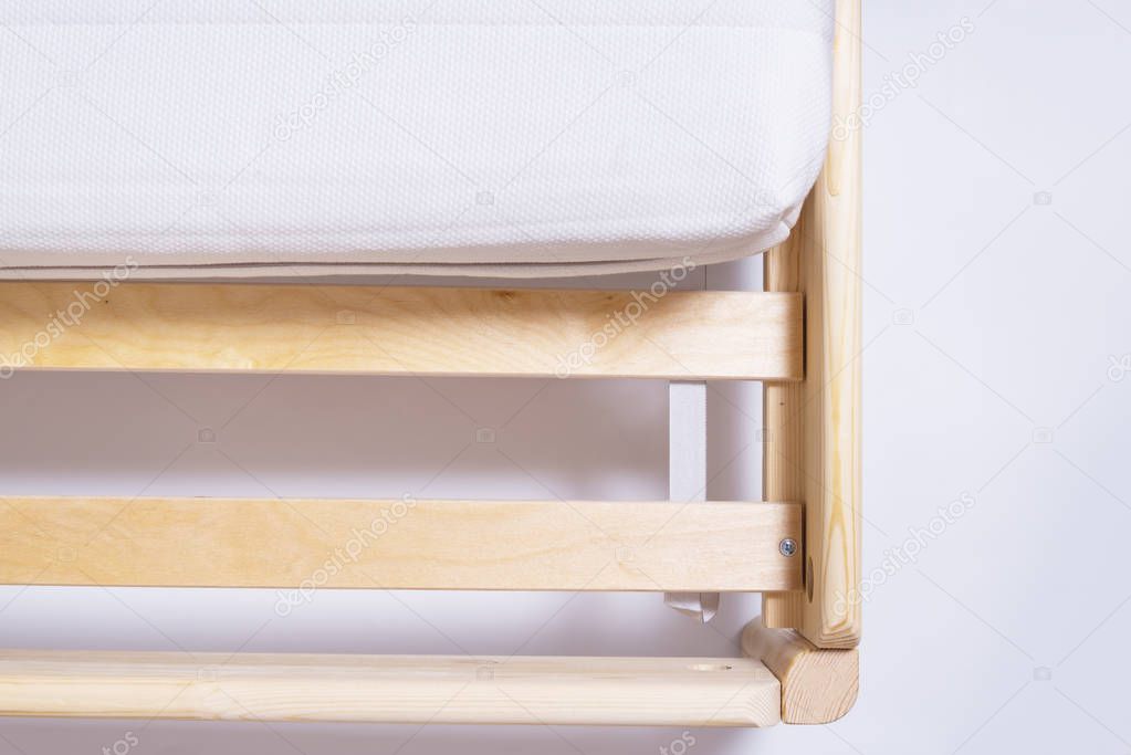 Texture of new white mattress