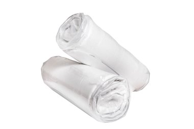 Vakum paket içinde yeni yatak ve iki rulo