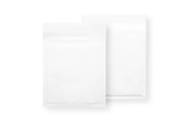 White Paper Bubble Envelopes Isolated — 스톡 사진