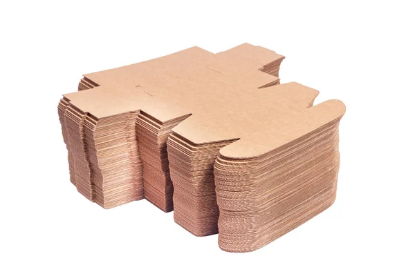 Heleboel bruin kartonnen dozen — Stockfoto