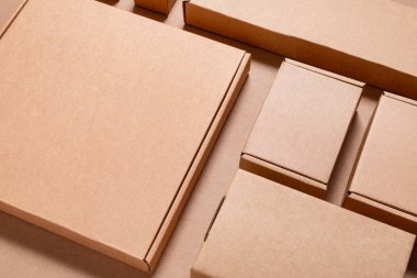 Kahverengi Karton Karton kutu, maket, kopyalama alanı