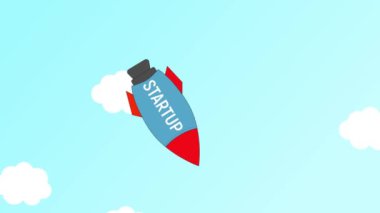 Başarısız Startup rocker, başarısız iş konsepti