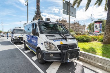 11.03.2018 Barselona İspanya Silahlı mukabele aracı