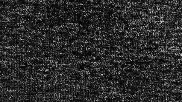 Schwarz Weißes Textil Stoff Animierter Texturhintergrund Alphakanal — Stockvideo
