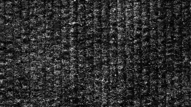 黑白纺织品 织物动画纹理背景 阿尔法通道 — 图库视频影像
