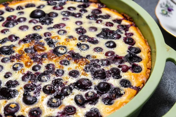 Blueberry shortcake tart, silikon pişirme çanak pasta, gri b