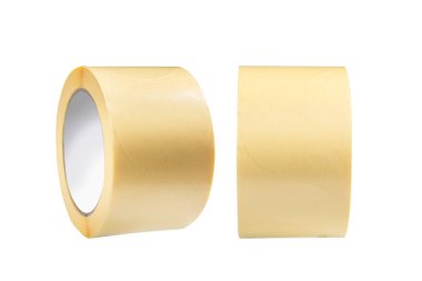 Yay ambalajı için yuvarlak çıkartmalar, izole edilmiş