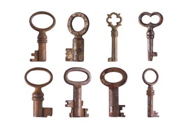 Beyaz ve kahverengi karton kutular seti, gri arkaplanda kopyalama alanı