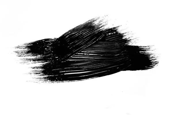 Black Ink Brush Stroke Isolated — Stock Photo, Image