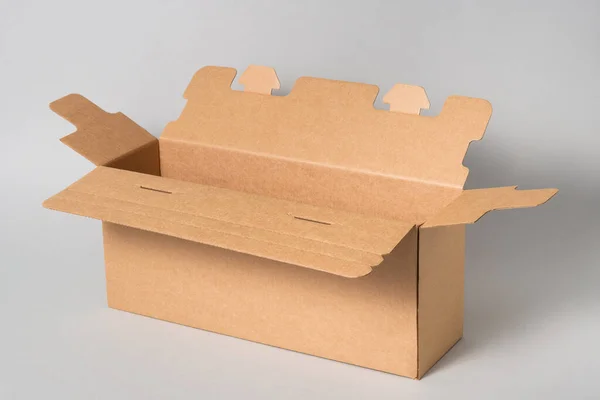 Yazıcı Kartuşu Için Karton Kahverengi Karton Kutu — Stok fotoğraf