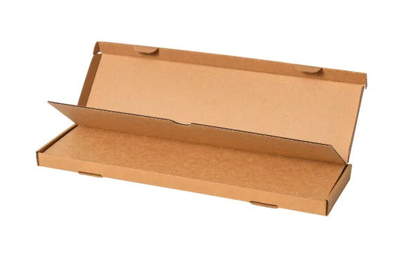 Brown Cardboard Carton Box Isolated — Stock Photo, Image