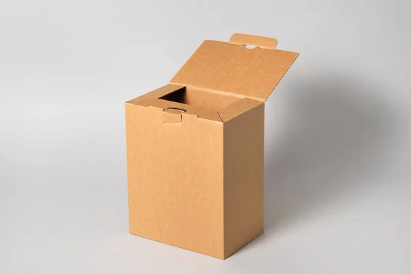 Картонна Коробка Ізольована — стокове фото