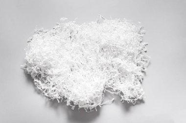 White shredded paper filler, wholesale supplies clipart