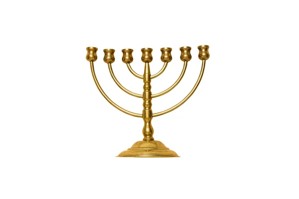 Бронзова Тканина Hanukkah Candle Holder — стокове фото