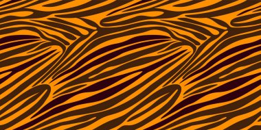 Sorunsuz zebra desen şerit. Vektör hayvan deri arka plan prin