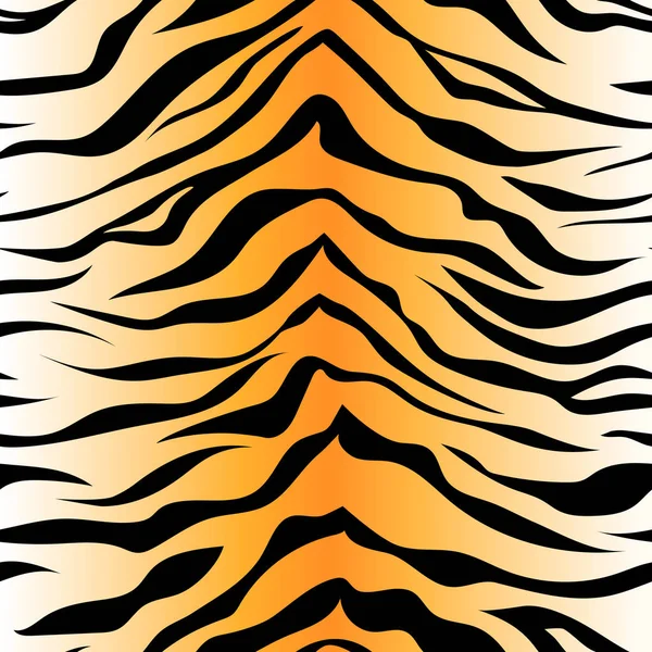 Seamless Tiger Stripe Pattern Vector Animal Skin Background Prin — Stock Vector