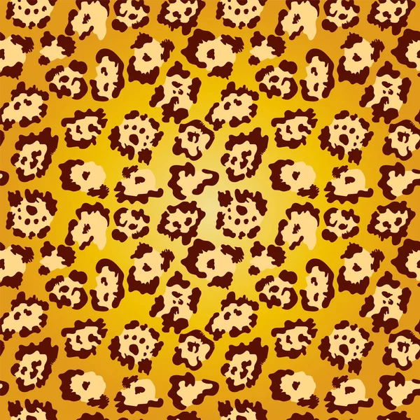 Бесшовный Рисунок Золотой Леопард Текстуры Фона Мода Модный Животный Узор — стоковый вектор
