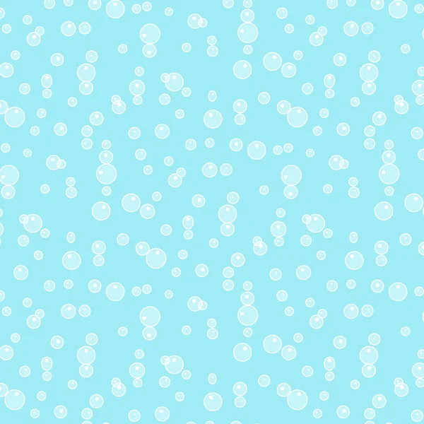 Motif Texture Bulle Eau Sur Fond Bleu — Image vectorielle