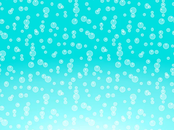 Motif Texture Bulle Eau Sur Fond Bleu — Image vectorielle