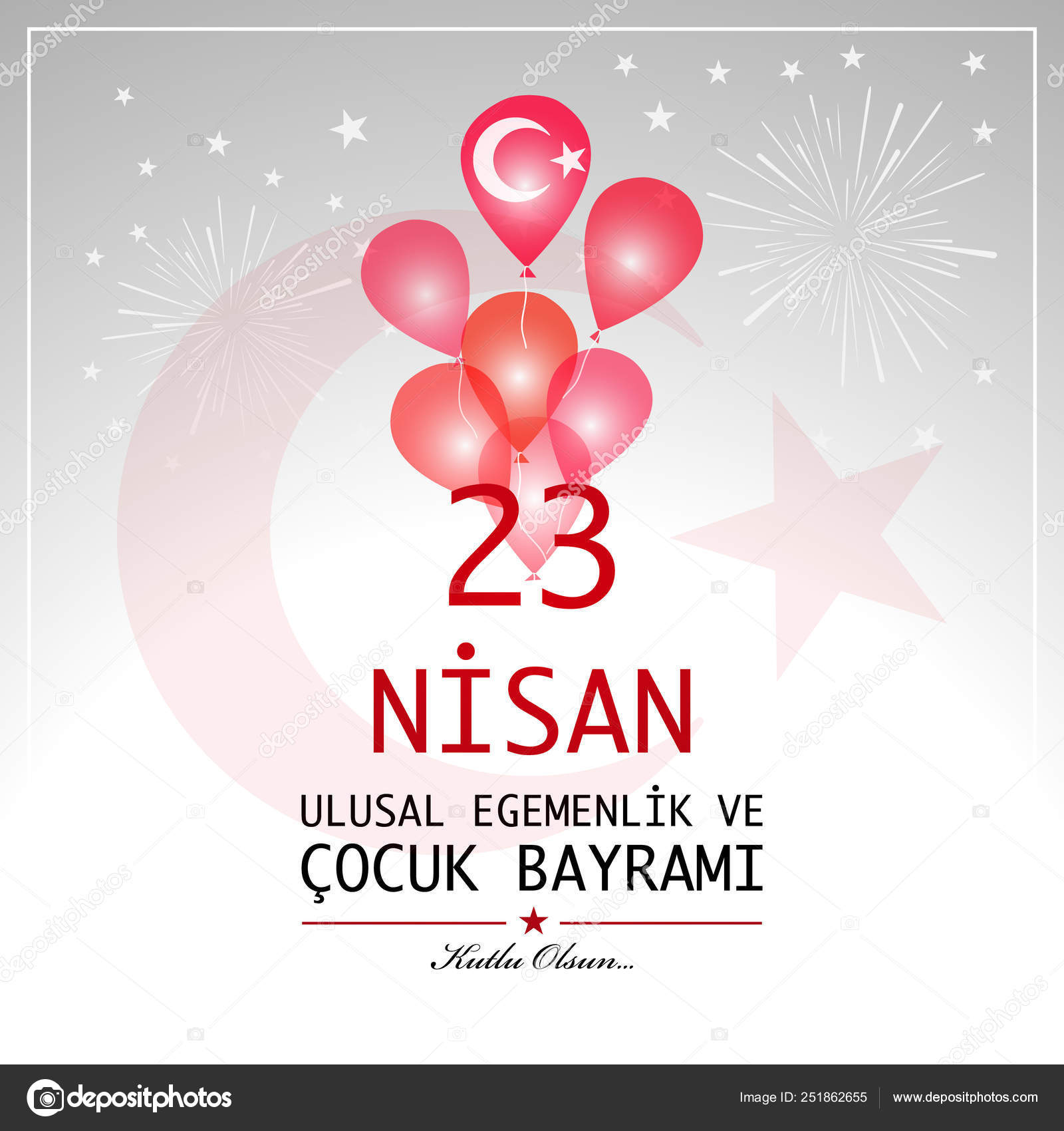 april childrens day translation april national sovereignty children day turkish vector image by c lilalove vector stock 251862655