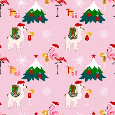 Noel partisinde şapkalı şirin hayvanlar vardı. Mutlu...