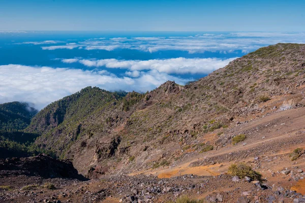 Landscape Sea Clouds Viewed Top Palma Island Canary Island Spain — Stock Photo, Image