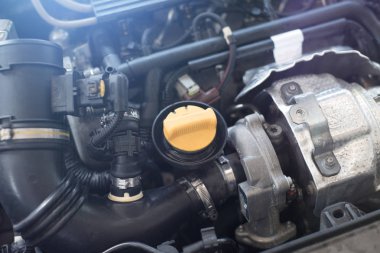 Yeni araba motoru arka plan .