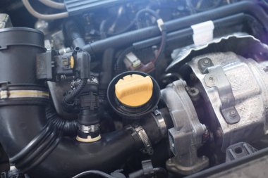 Yeni araba motoru arka plan .