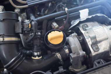 Yeni araba motoru arka plan .