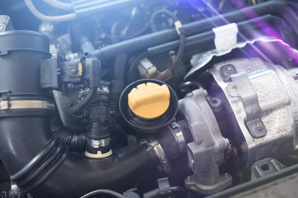 Yeni araba motoru arka plan .