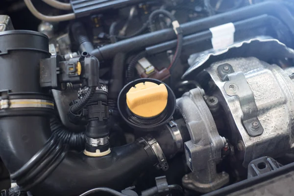 Yeni araba motoru arka plan .