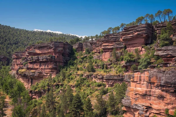 Nehir Gallo Kanyon Guadalajara, İspanya.