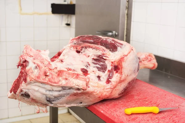 Gran Pedazo Carne Carnicería — Foto de Stock
