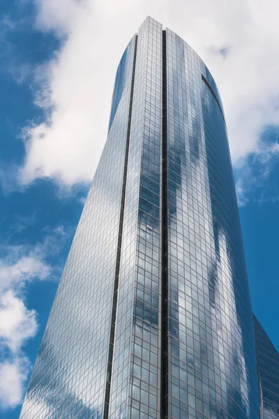 Madrid Spanje Juli 2018 Detail Van Cuatro Torres Wolkenkrabbers Madrid — Stockfoto