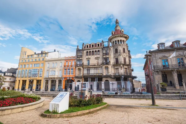 Ribadeo Spagna Novembre 2018 Piazza Principale Ribadeo Torre Dos Moreno — Foto Stock