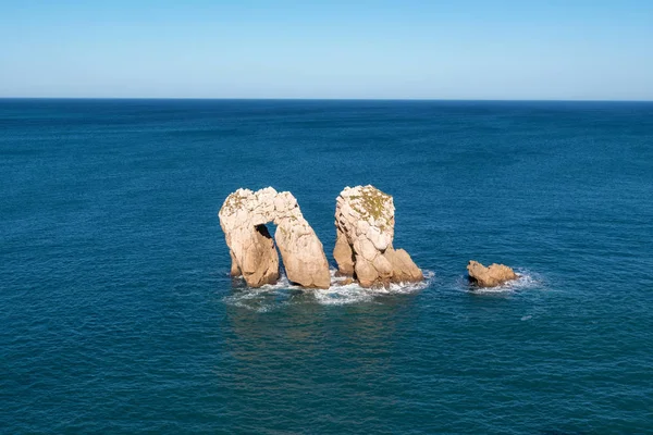 Küstenlandschaft Urros Liencres Kantabrien Spanien — Stockfoto