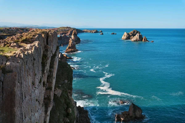 Küstenlandschaft Urros Liencres Kantabrien Spanien — Stockfoto