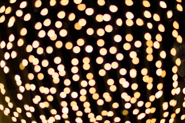 Gouden Lights Bokeh Kerstmis Achtergrond — Stockfoto