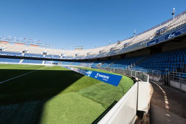 Santa Cruz de Tenerife, İspanya - 9 Şubat 2019: Tenerife futbol kulübü, Heliodoro Rodriguez Lopez, stadyumudur Tenerife Futbol Kulübü'nün ev arena.
