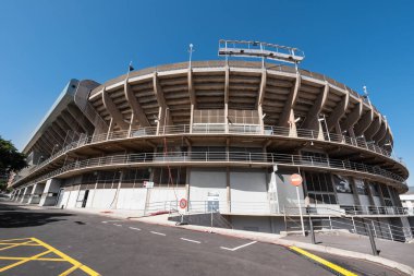 Santa Cruz de Tenerife, İspanya - 9 Şubat 2019: Tenerife futbol kulübü, Heliodoro Rodriguez Lopez, stadyumudur Tenerife Futbol Kulübü'nün ev arena.