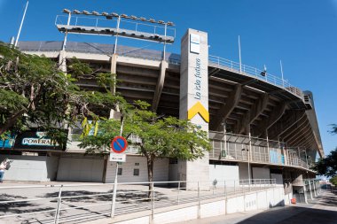 Santa Cruz de Tenerife, İspanya - 9 Şubat 2019: Tenerife futbol kulübü, Heliodoro Rodriguez Lopez, stadyumudur Tenerife Futbol Kulübü'nün ev arena.