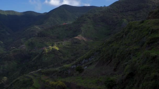 Parque natural de Anaga en Tenerife, Islas Canarias, España . — Vídeo de stock