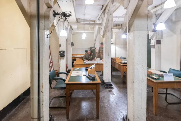 Londra, Birleşik Krallık - 13 Mayıs 2019: II. Bugün Churchill Savaş Odaları Müzesi'nin bir parçası..