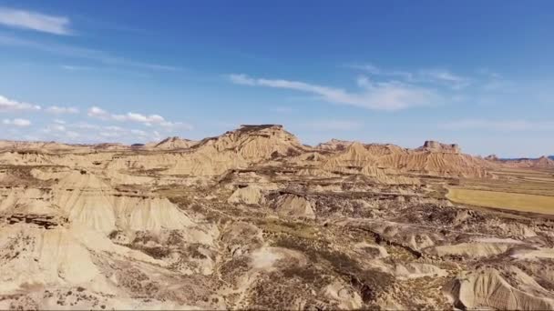 Paisagem rochosa do deserto aérea. Vídeo de paisagem rochosa do deserto aéreo . — Vídeo de Stock