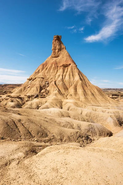 Navarra Bardenas Reales Desertic manzara, İspanya.