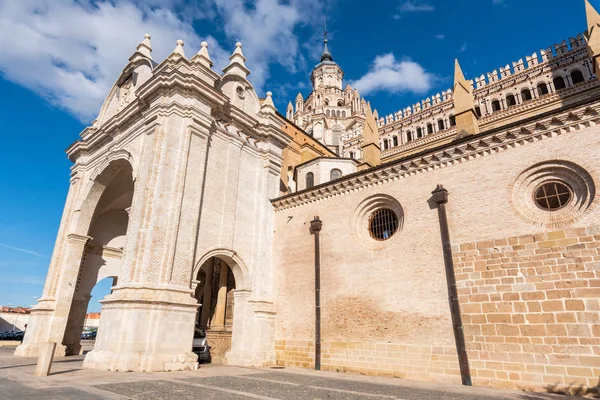 Cathedral In The Historic City of Tarazona, Aragon régió, Spanyolország. — Stock Fotó