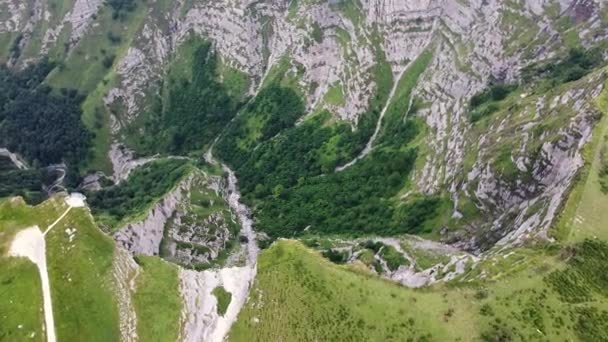 Veduta aerea del canyon di Delika a Burgos, Spagna. — Video Stock